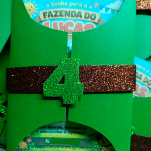 Convite Infantil – Modelo Bolsinha Personalizada