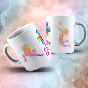 Caneca Voleibol Personalizada com Nome